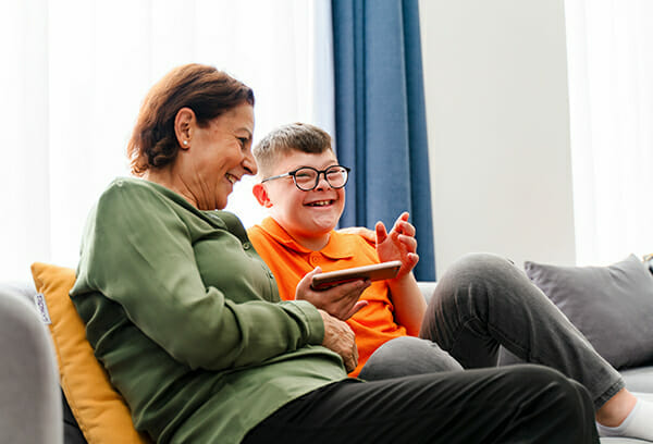 NDIS Participant with family in NSW
