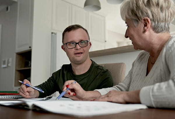 NDIS participant with family